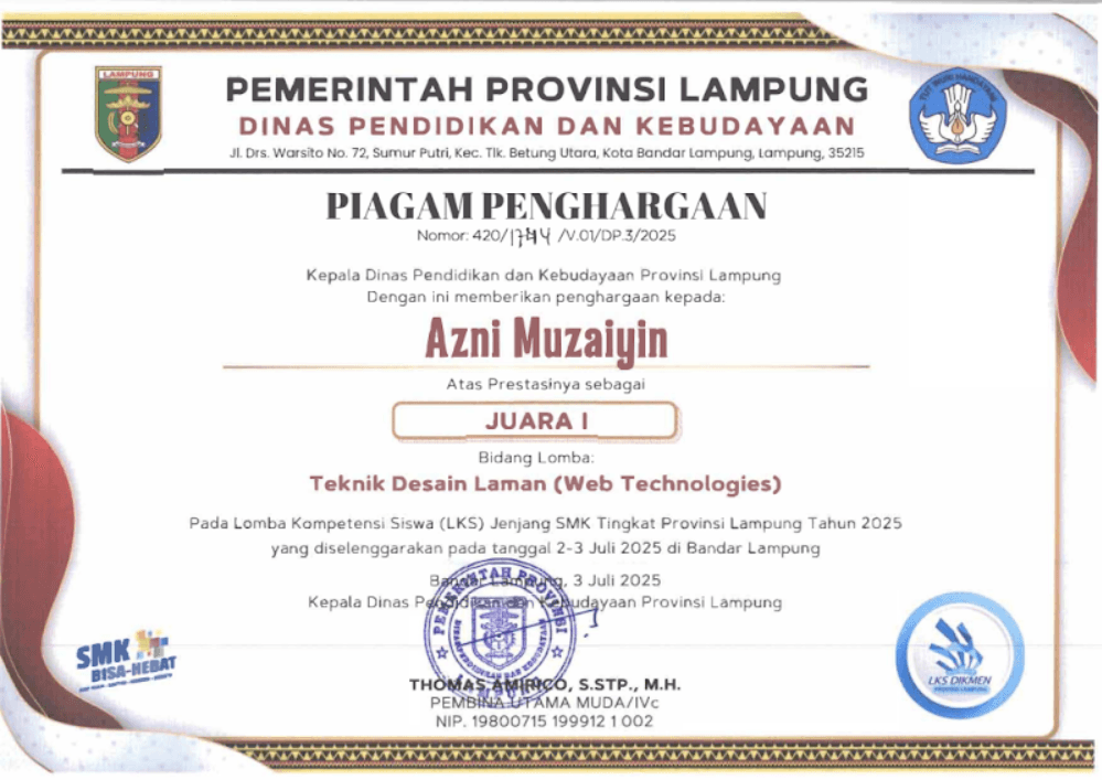 Web Technologies - LKSP